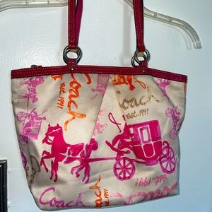 COACH Vintage Satin Shoulder Bag